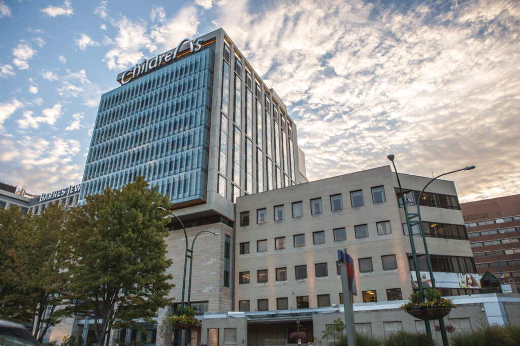 Street view of St. Louis Children's Hospital