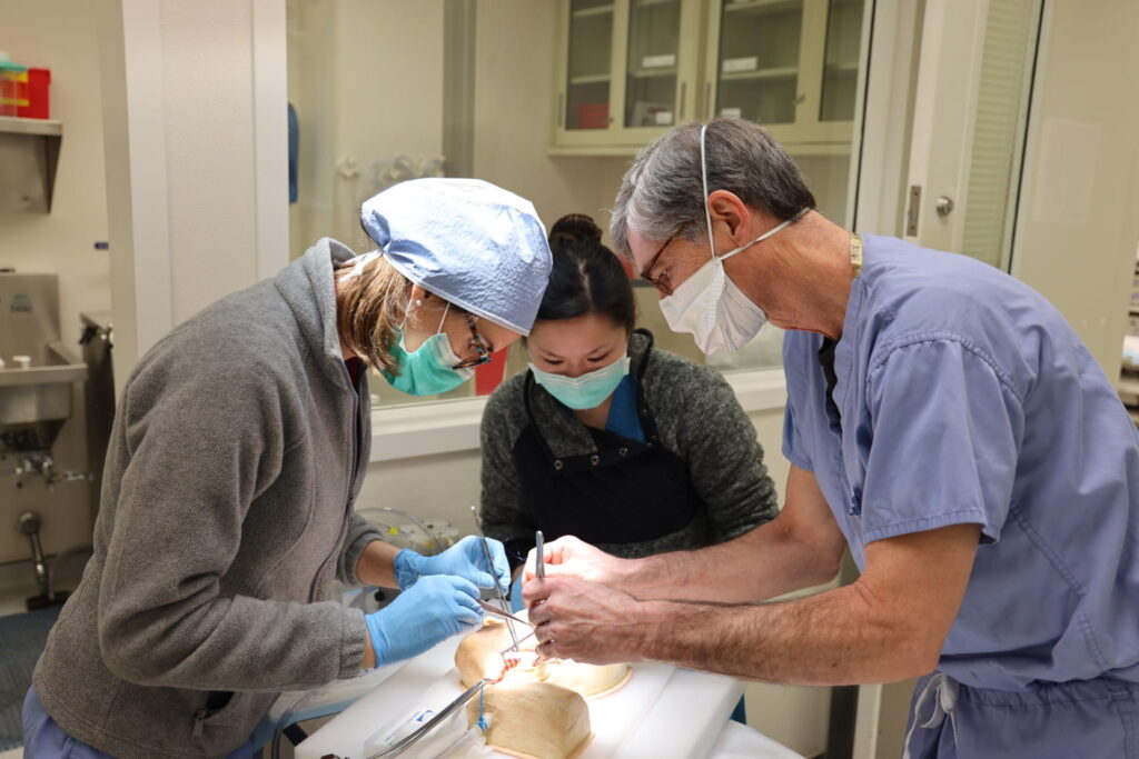 Dr. Brian Rubin and residents in WISE Center