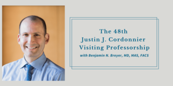 Dr. Breyer is the 48th Cordonnier Visiting Professor