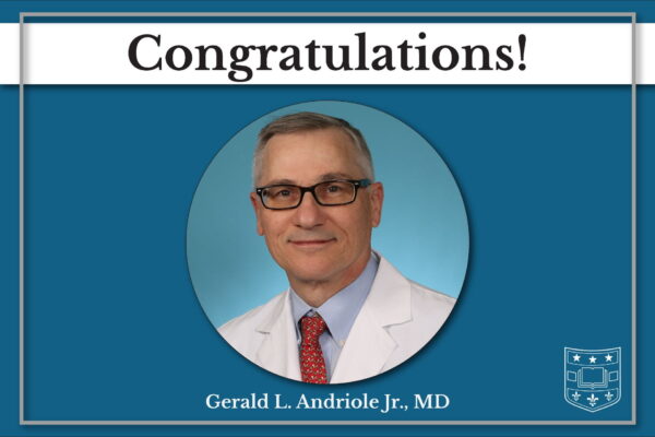 Andriole Receives Richard D. Williams, MD Prostate Cancer Research Excellence Award