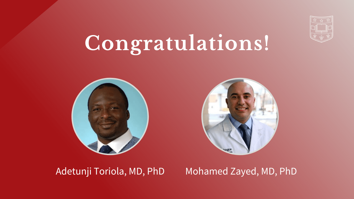 Toriola and Zayed Awarded NIH Research Grants