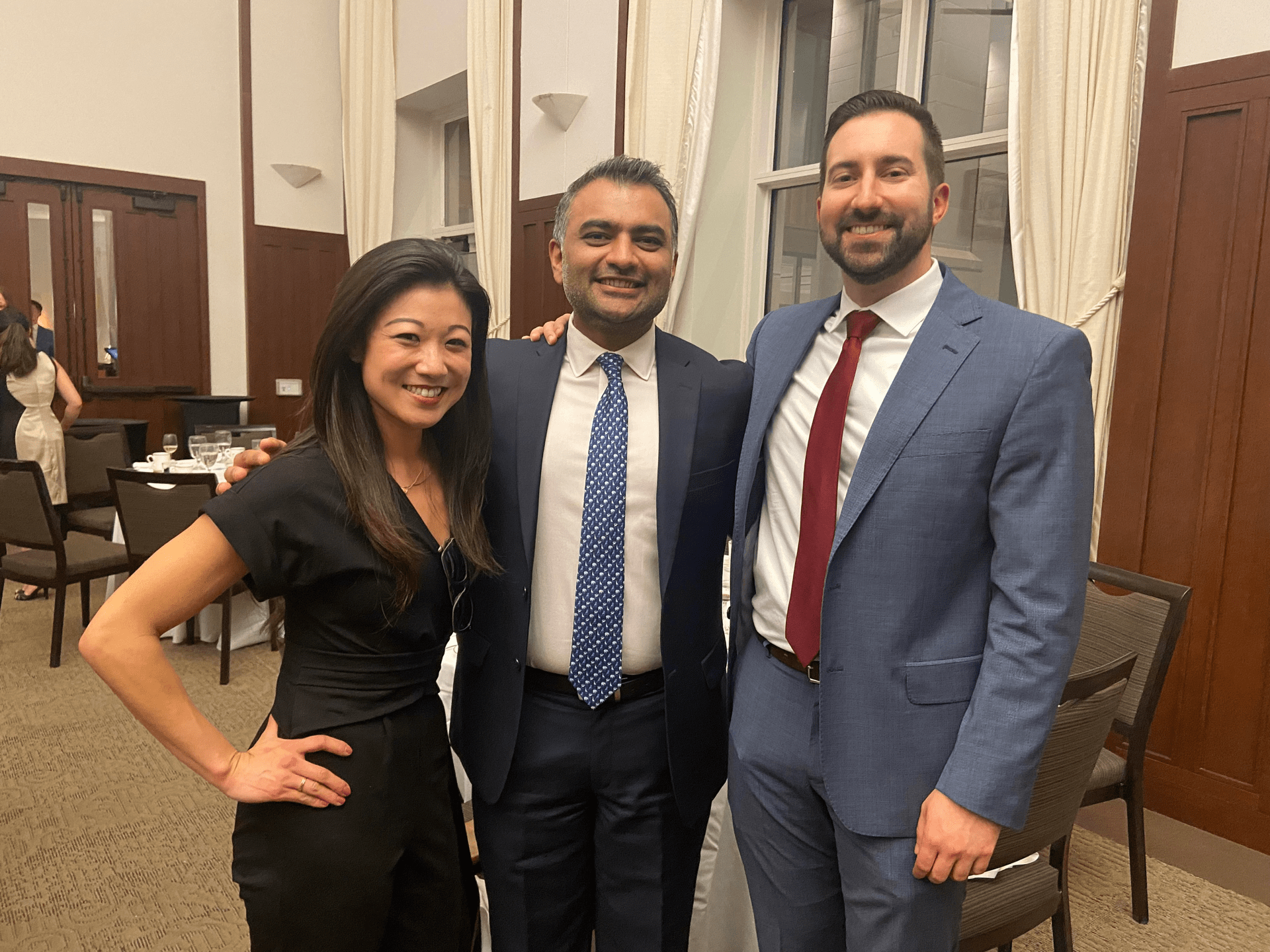 Graduating urology fellows Ogawa, Patel and Biebel