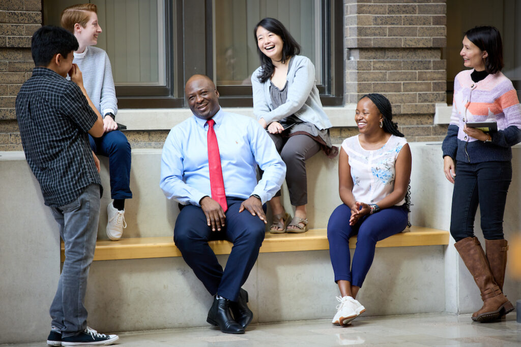 From left: Dante Chao, MA, Hannah Brenton, Adetunji Toriola, MD, PhD, Suleepon Uttamapinan, MD, MSc, Sally Gacheru, and Alena Ahrens, PhD.