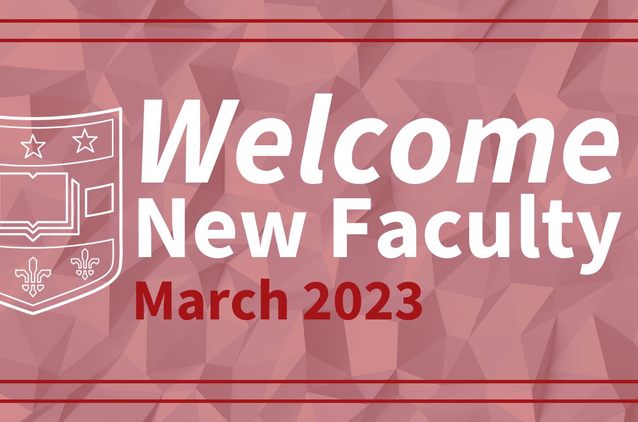 Department of Surgery New Faculty: March 2023