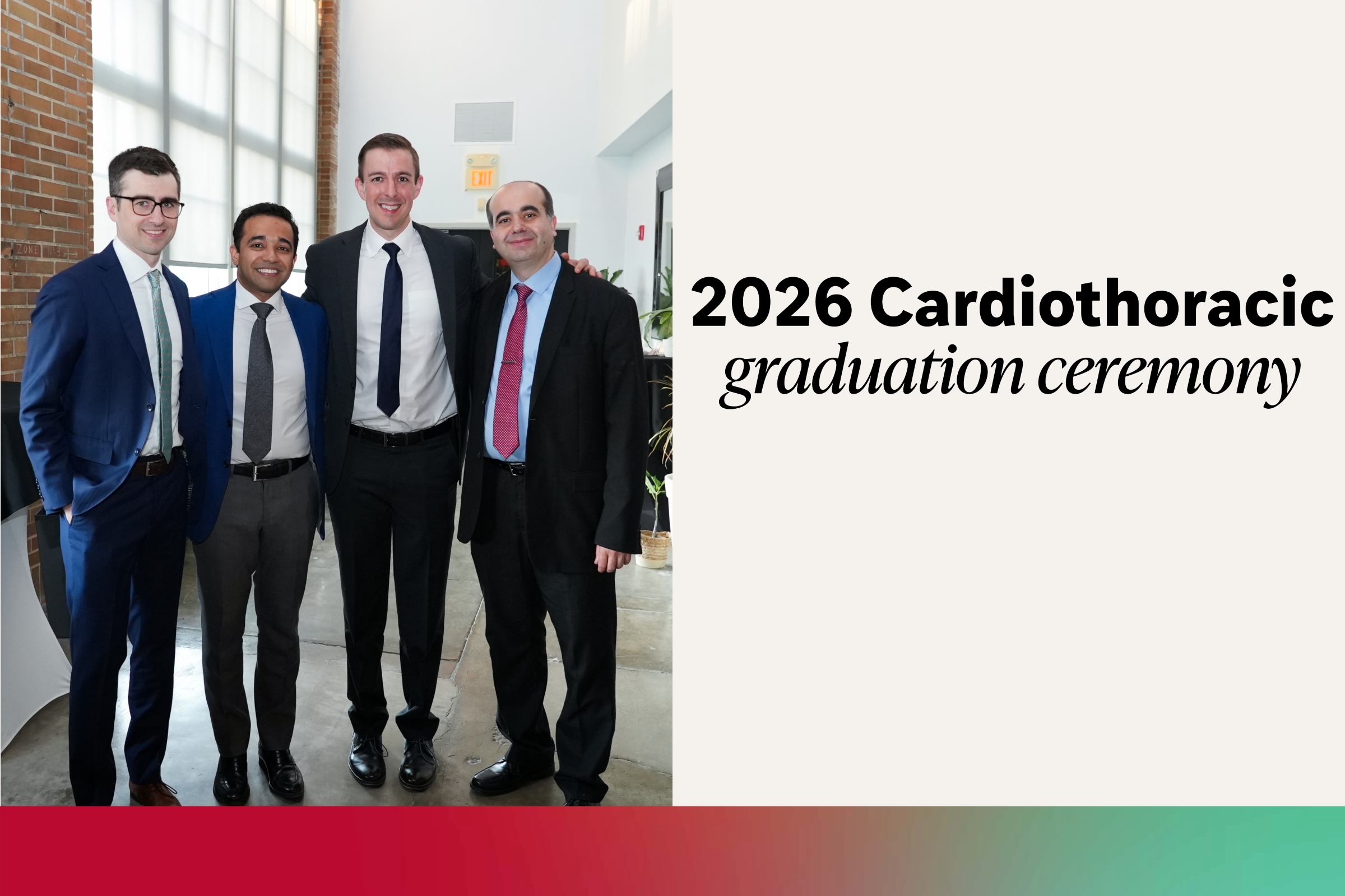 Cardiothoracic surgery graduation 2026