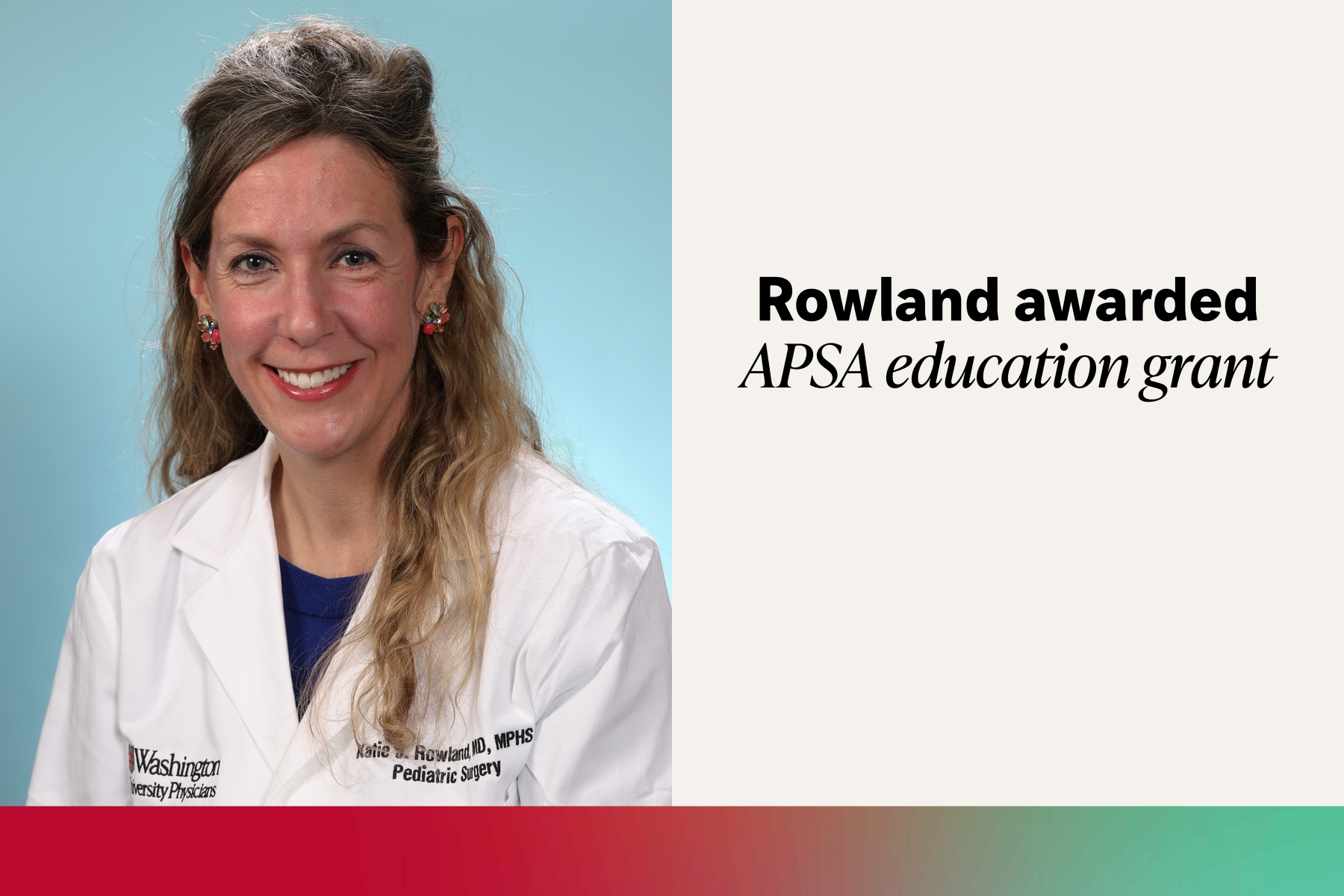 Rowland receives education grant