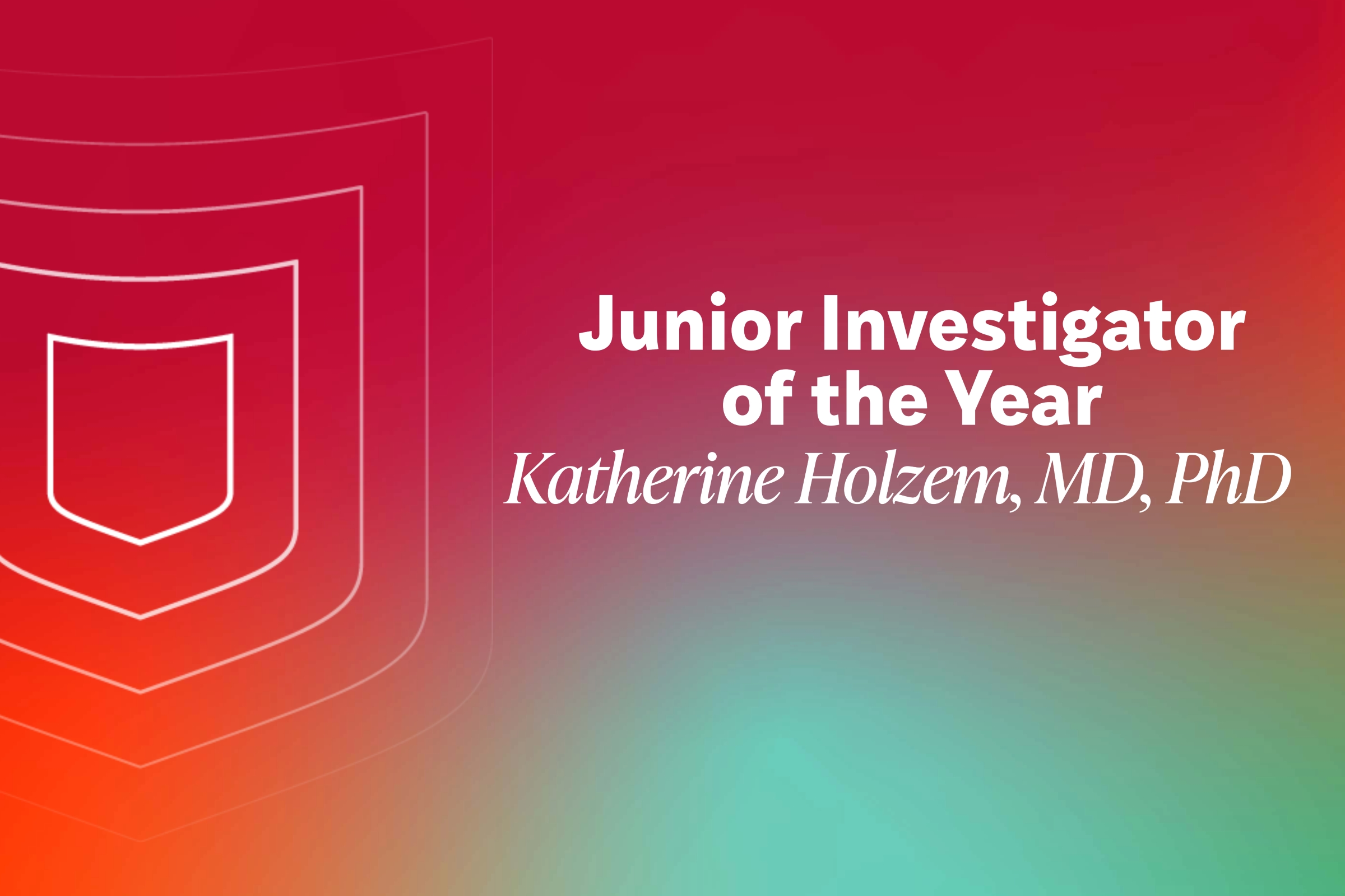 Holzem receives Junior Investigator of the Year honor