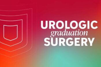 urologic surgery graduation on gradient background
