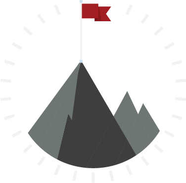 Mountain with Flag