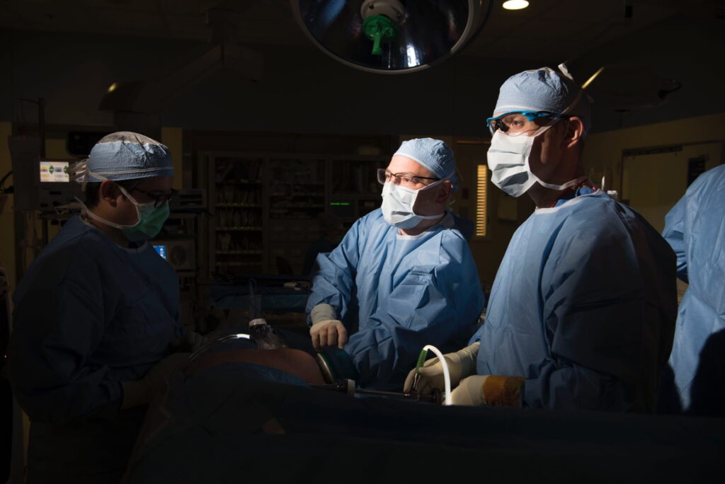 Dr. Jason Wellen in operating room