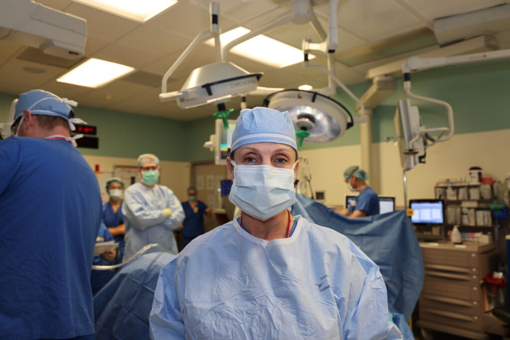 Dr. Doyle in operating room