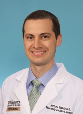 Washington University hernia surgeon Jeffrey A. Blatnik, MD.