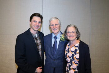 Photo of Michael Brunt with his wife Elizabeth Brunt, MD, and their son