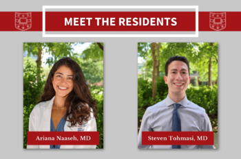 Surgery residents Ariana Naaseh and Steven Tohmasi