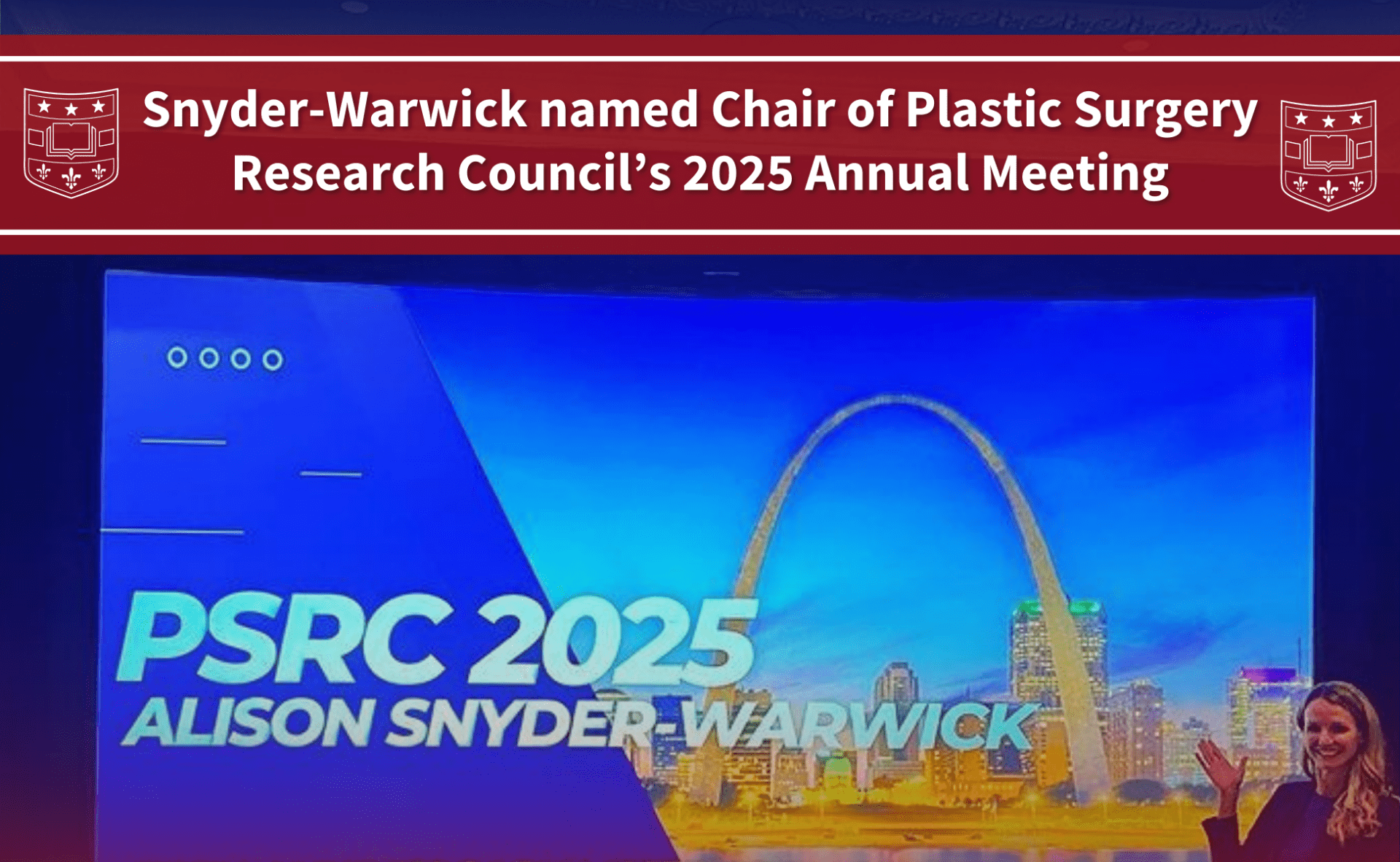Snyder-Warwick named Chair of Plastic Surgery Research Council’s 2025 Annual Meeting