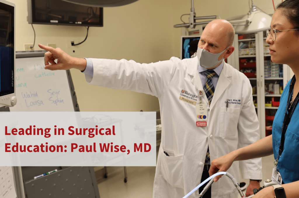 Paul Wise, MD, teaching a resident