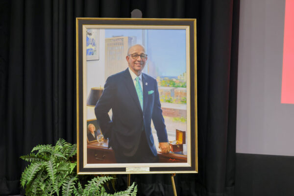 Eberlein Honored at Inaugural Lecture and Portrait Unveiling